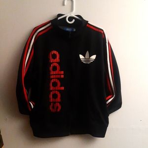 Men's Black XL Adidas Track Jacket